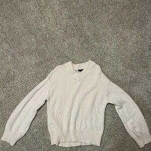 rag & bone Off-White V-Neck Sweater